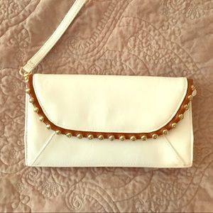 Brand New White Leather Clutch Wallet